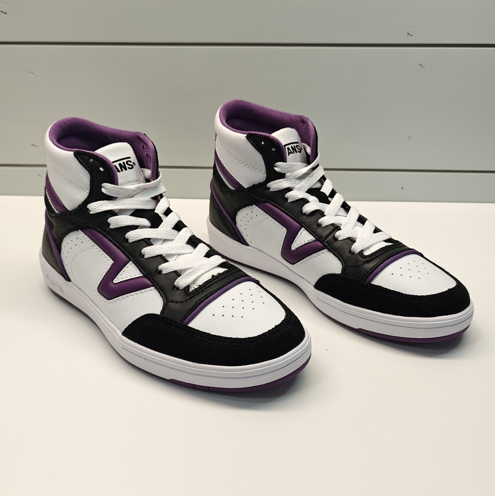Vans Lowland Mid CC JMP SERIO Collection New Varsity Black White Purple Wmns 7.5